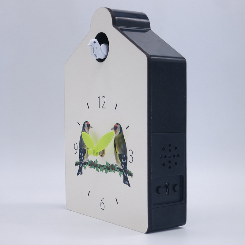 ホワイトカッコウ壁木製時計