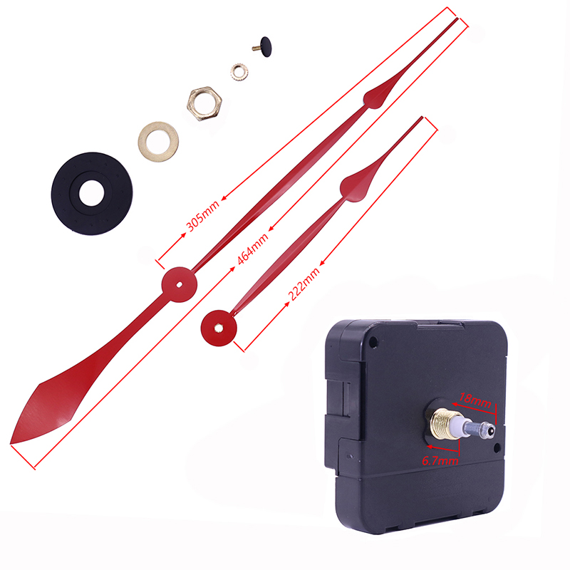 時計の針が付いている卸売15mm大きいトルクIシャフトの壁時計の動き