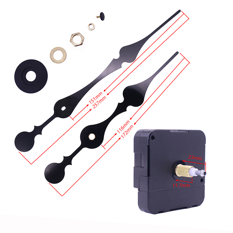 ホットセール20mmスーパートルクIシャフトクロックムーブメントとビッグクロック針