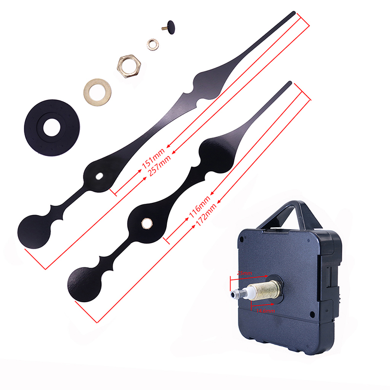 HR 1688 23ミリメートル大トルクIシャフト壁クロックの動きと時計の手