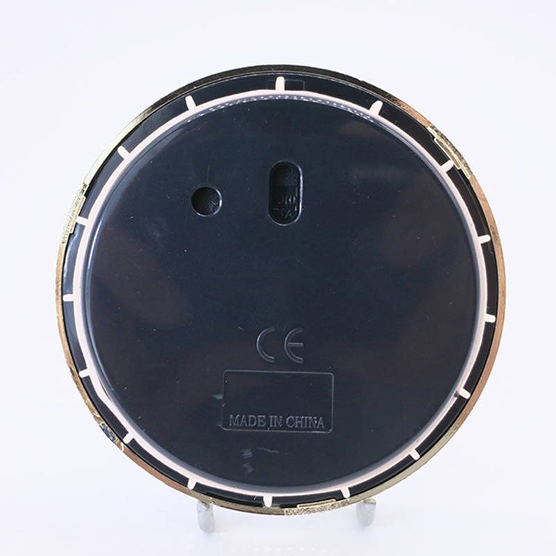 70 mmゴールドフレームホワイトボトムラウンドクロック挿入