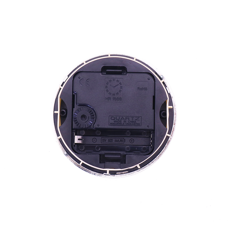 直径90ミリメートル銀底アラビアスライバー壁時計挿入