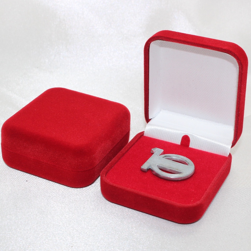 アイテムF - 2 S丸形ベルベットボックスバッジ＆コイン、MM。52 * 57 * 25、重さ約26 g