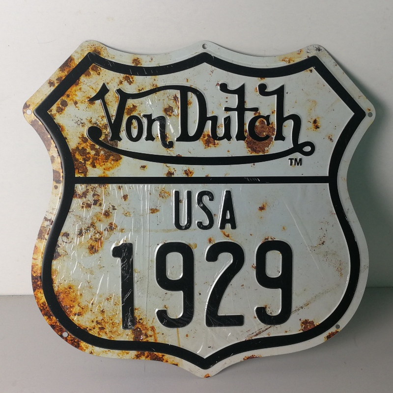 パブの家の装飾や警告サインのためのヴィンテージのエンボス加工された金属のブリキ看板レトロなブリキ看板ヴィンテージの装飾プレート金属の壁の芸術