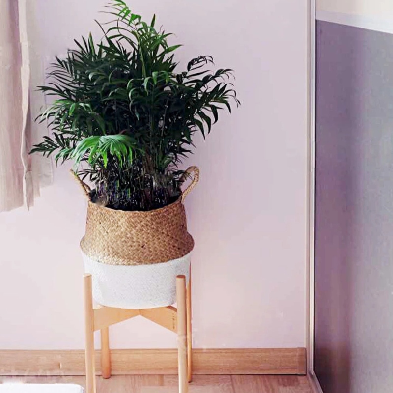 家の装飾フラワーポットスタンドオーバルハンギングシーグラスストレージバスケット