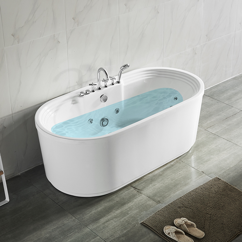 ジェットと真鍮の蛇口を備えた最高品質のABS浴槽の古典的な浴槽