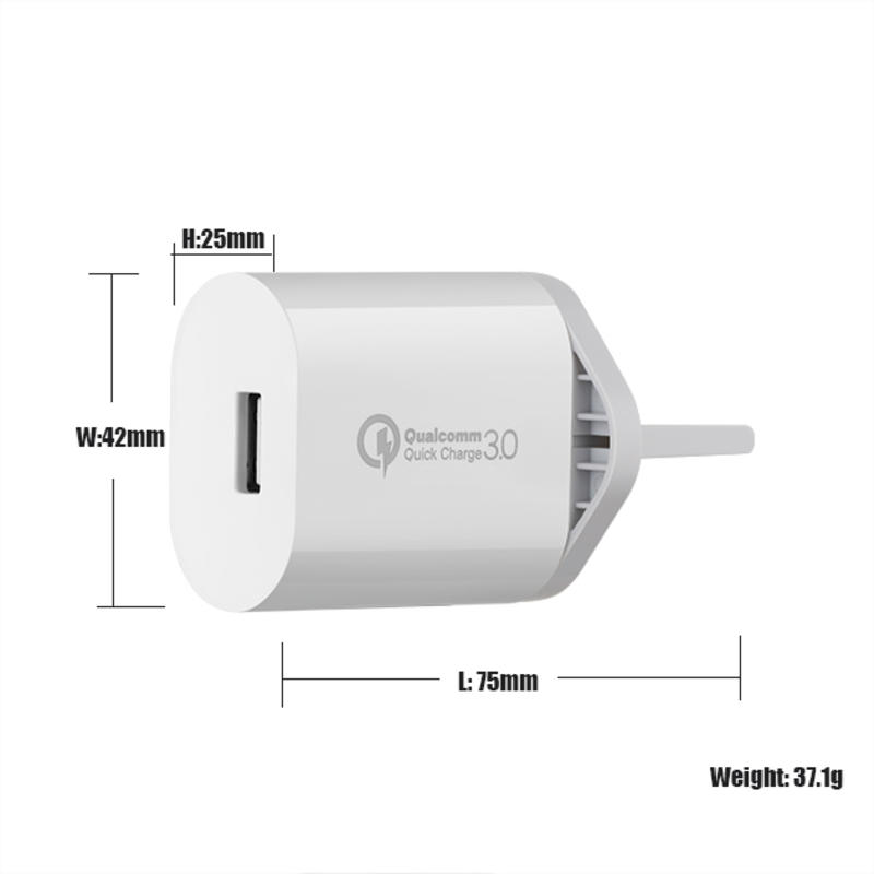 18 W QC 3.0 USB壁旅行充電器アダプター高速携帯電話充電器マルチポートUSB充電器