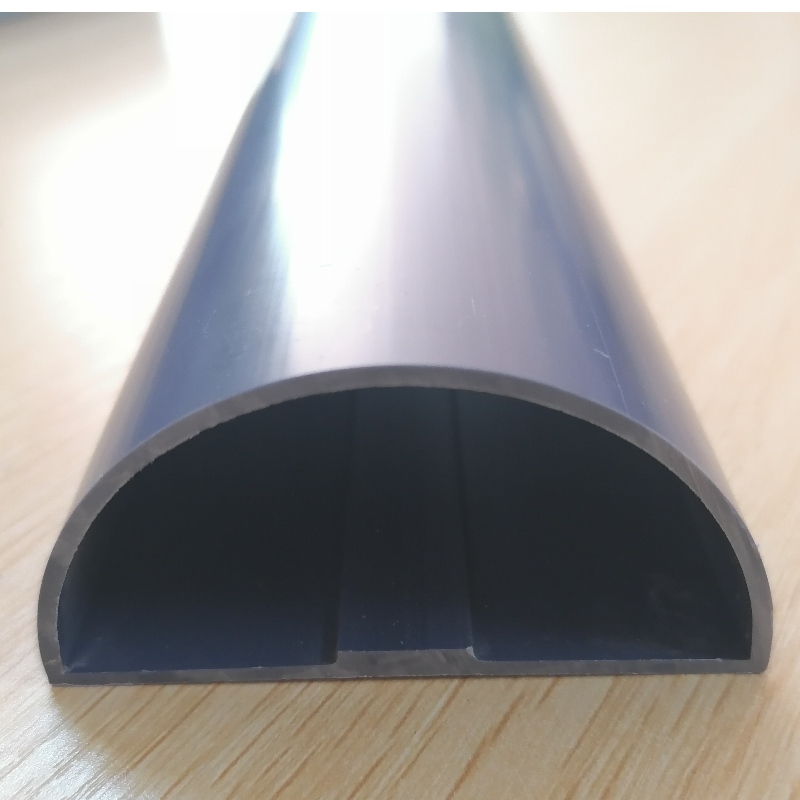 曲がったPVC D形のプラスチックチャンネル半円管プロフィール