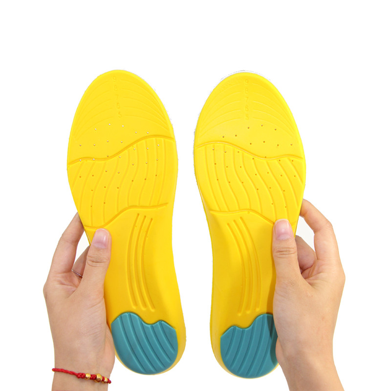 スポーツ通気性クッション足底筋膜炎高品質エバメモリ泡靴インソール