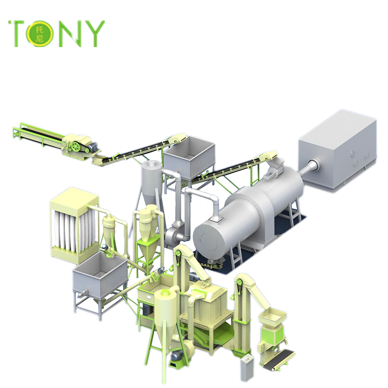 トニー高品質と専門技術7-8トン/時バイオマスペレット工場