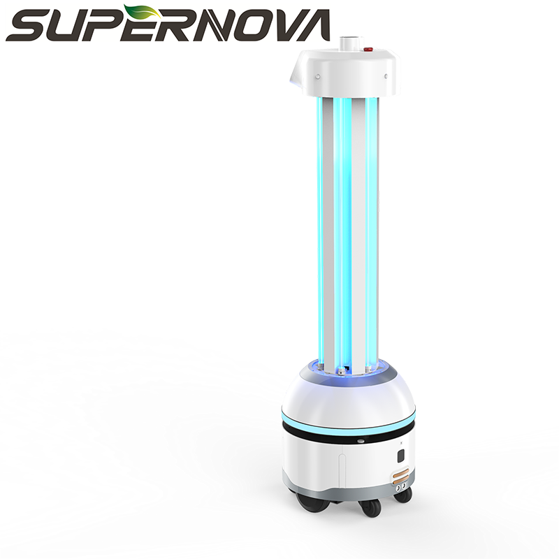 学校/病院/空港またはその他の公共エリア向けの世界最新のインテリジェントビジュアルナビゲーションUV消毒ロボット