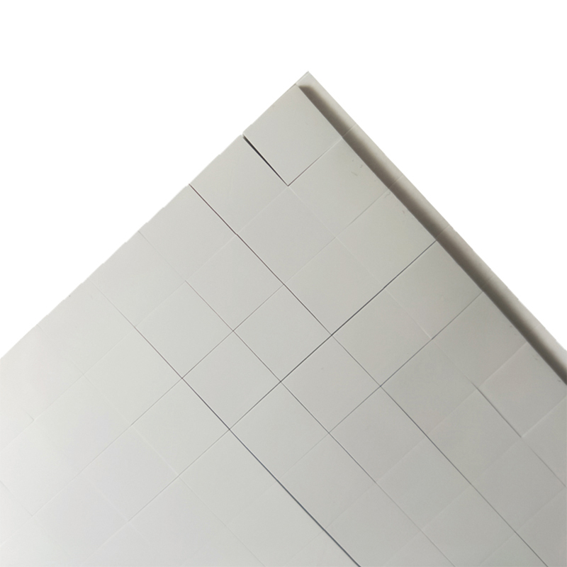 環境にやさしい熱伝導性シリコーンシート、シングルバックグレーホワイトヒートシンク、衝撃吸収性および防音シリコーンシート、ダイカット可能