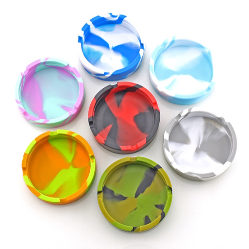 ラウンド迷彩灰皿