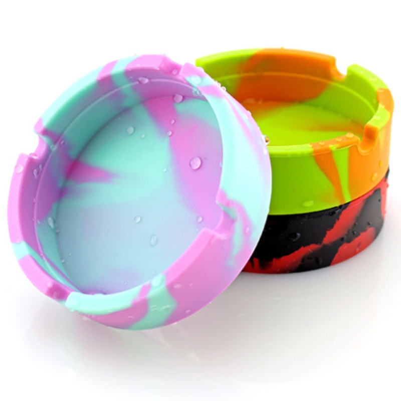 ラウンド迷彩灰皿