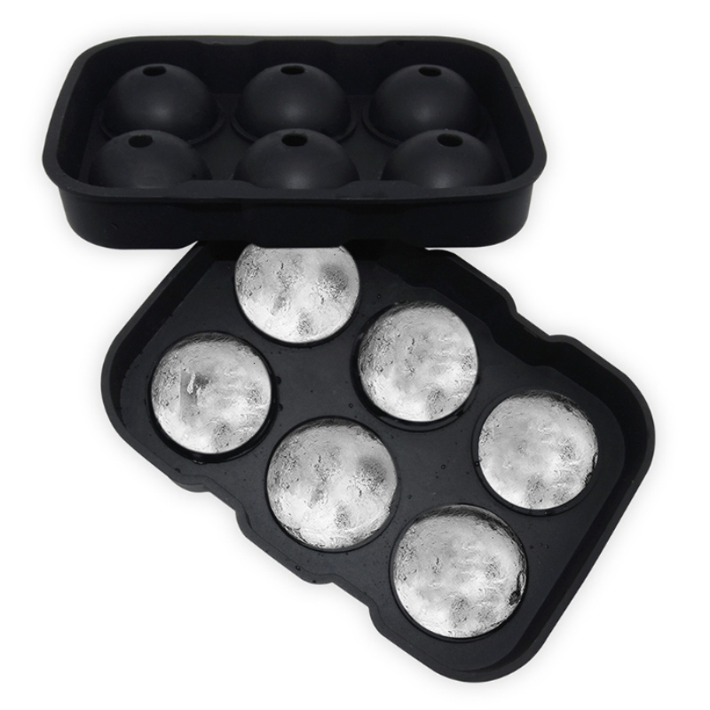 10色スポットウイスキー用の特別な氷モデル6穴アイスホッケー型丸型防水製氷機