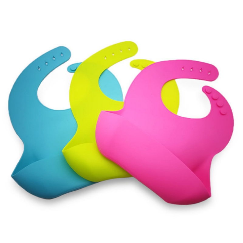 工場ダイレクトセールス、シリコーンベイビーbibsの品質供給、唾液Bibbs