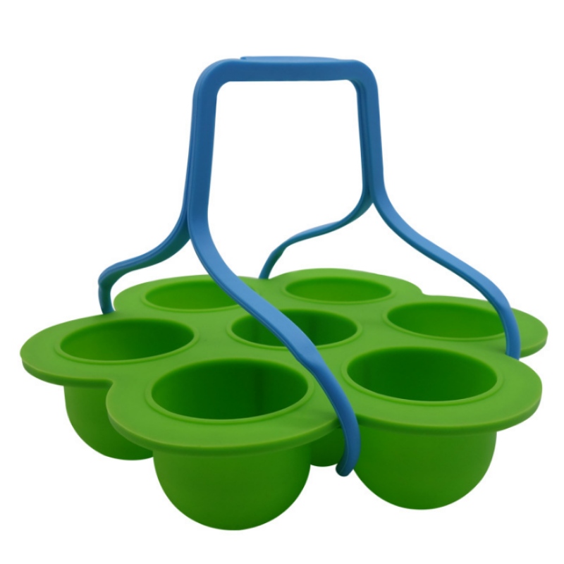 7穴シリカゲルアクセサリーフードボックスハンドル、シリコンケーキ型、アイスグリッド