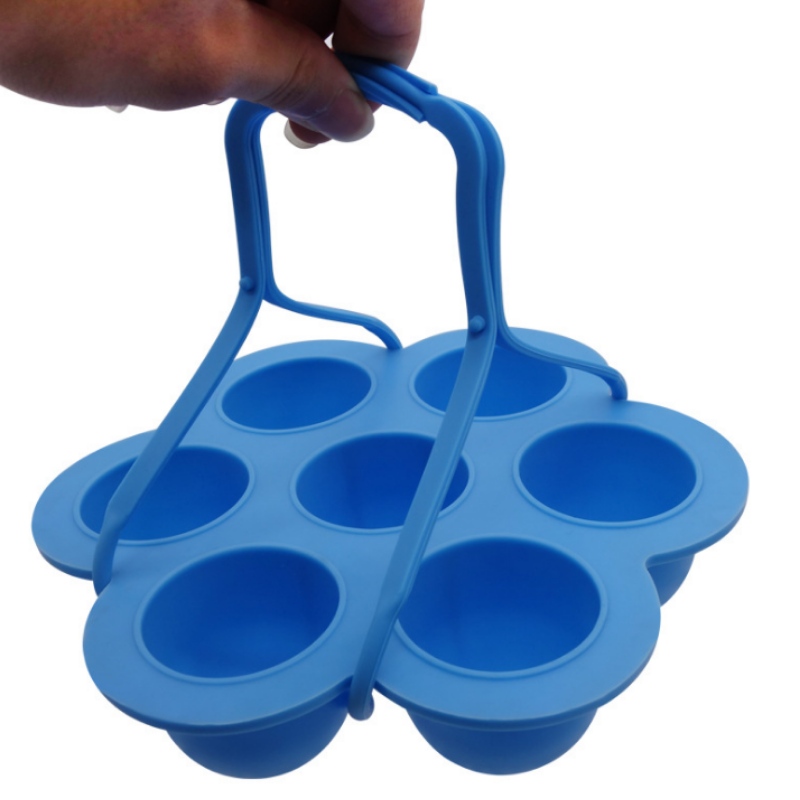 7穴シリカゲルアクセサリーフードボックスハンドル、シリコンケーキ型、アイスグリッド