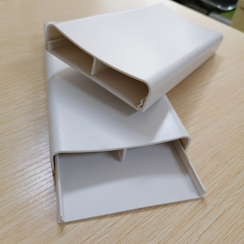 PVCコードハイダーデュアルチャネルケーブル管理チャネルPVCケーブルコンシーラーレースウェイ