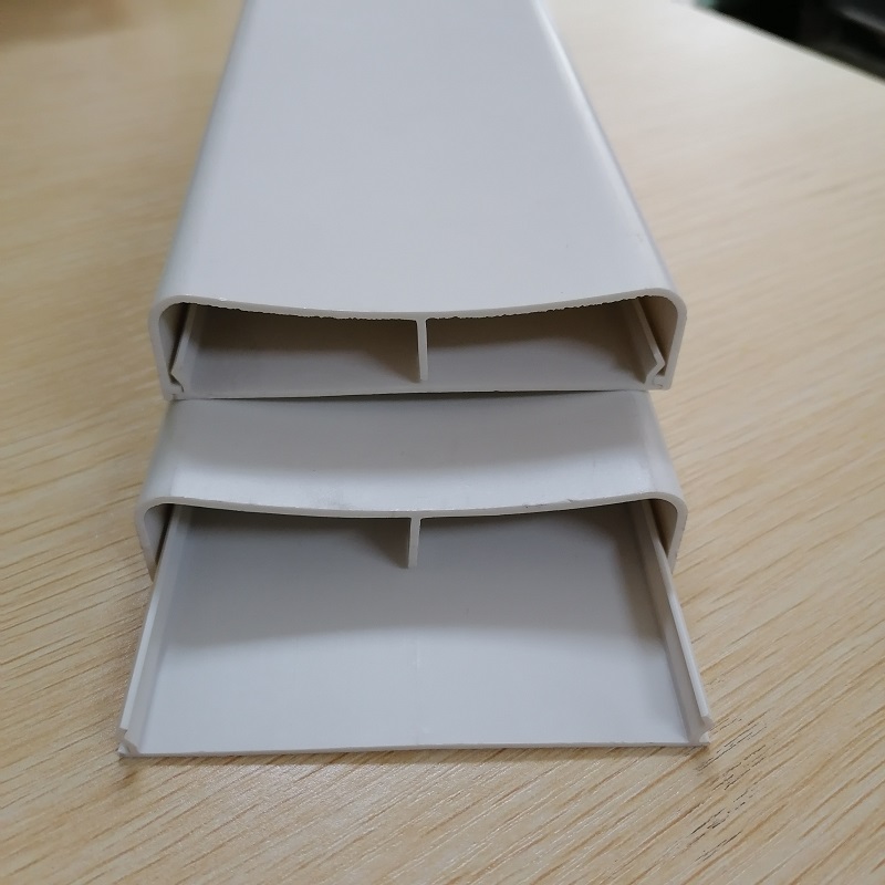 PVCコードハイダーデュアルチャネルケーブル管理チャネルPVCケーブルコンシーラーレースウェイ