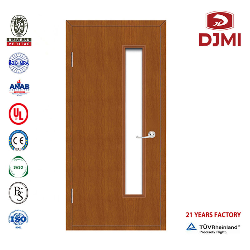 中国の工場チークウッドデザイン2時間60分耐火木製ドア高品質メインデザイン2011ウッド緊急耐火インテリアドア安い木製わき柱非常口ドアプッシュバー付き耐火ウッドドア
