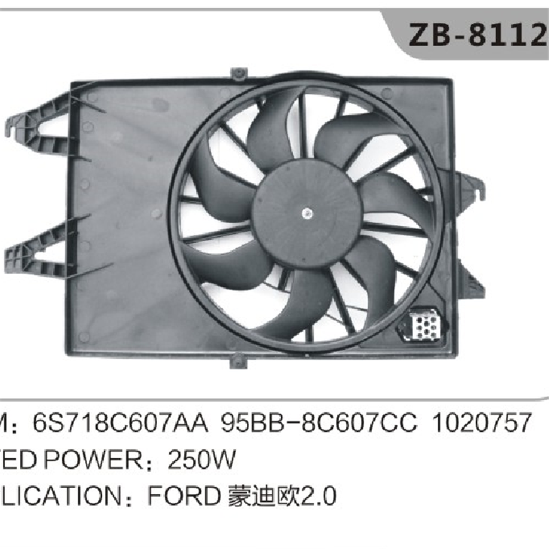 フォードモンデ​​オエンジンラジエーターファン6S718C607AA