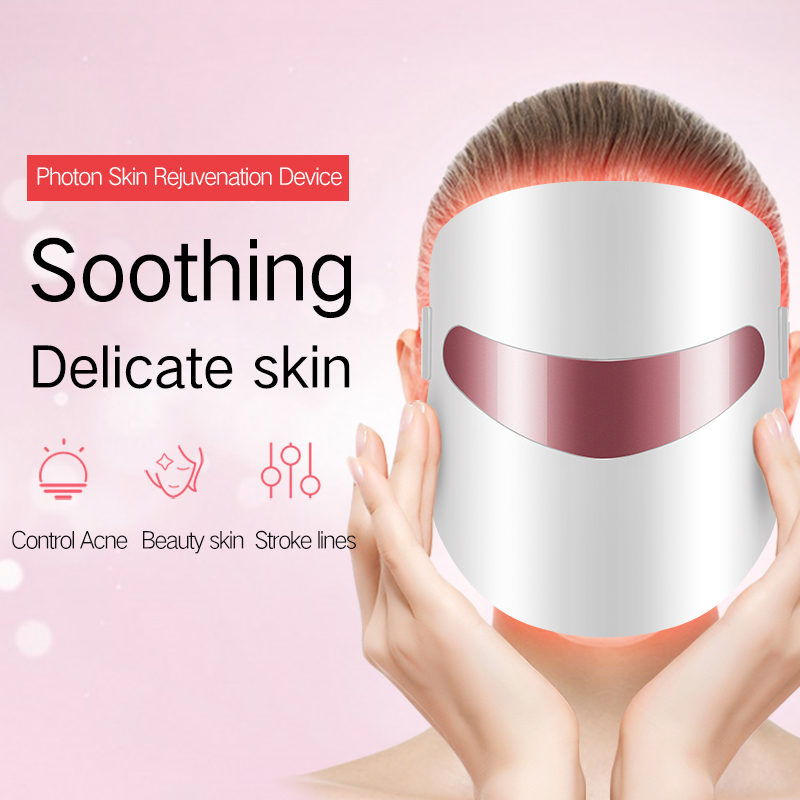 韓国のデザインLED PDT美容フェイスマスクプロフェッショナルビューティーサロン3カラーフォトンPDT赤LEDフェイシャルライト療法のマスク