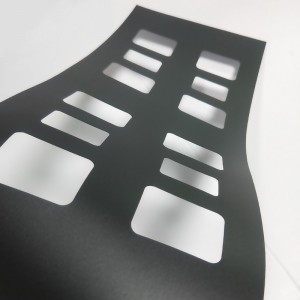 0.175 mmPC絶縁シートブラック高温難燃難燃性絶縁ガスケット加工カスタムメーカー