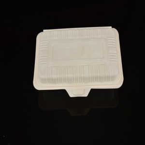 高品質の堆肥化生分解コーンスターチランチボックス