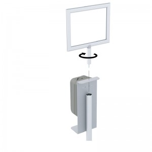 TMJ 713フロアスタンドハンドsanitizerディスペンサーディスプレイスタンドホルダー携帯ハンドサニタイティングスタンドディスプレイ