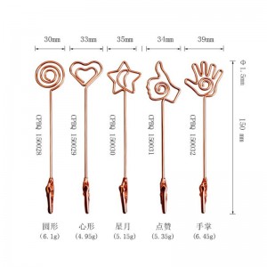 TMJ PP - 543スモールデスクトップラベルスタンドサインホルダーゴールドは、ステンレススチールサイン表示