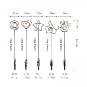 TMJ PP - 543スモールデスクトップラベルスタンドサインホルダーゴールドは、ステンレススチールサイン表示