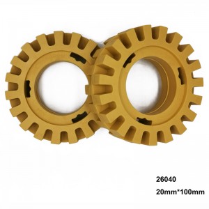 4インチゴム消しゴムホイールビニールストライプ粘着テープグラフィックステッカー除去