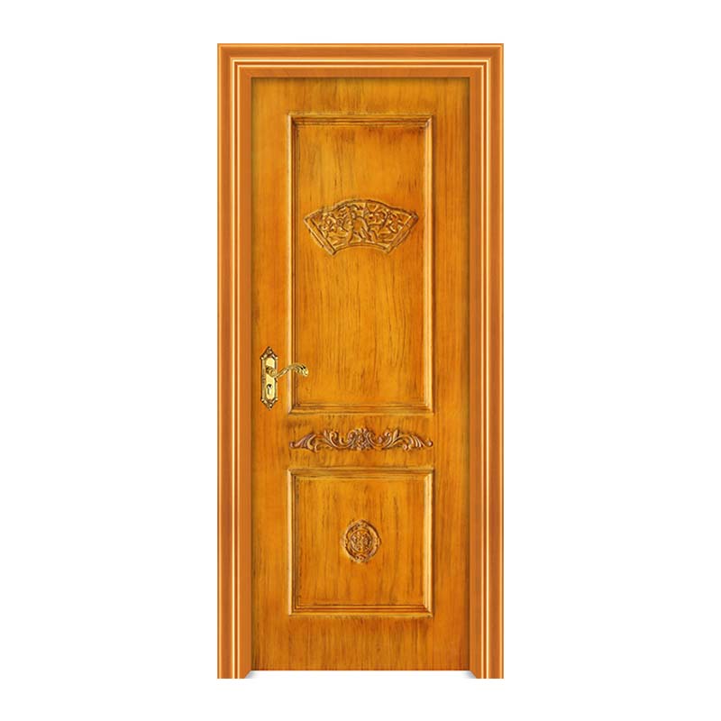2021年中国のシンプルな木製ドアwpc外​​部ドア塗装ドア商業用安い