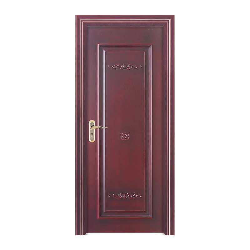 2021年中国のシンプルな木製ドアwpc外​​部ドア塗装ドア商業用安い