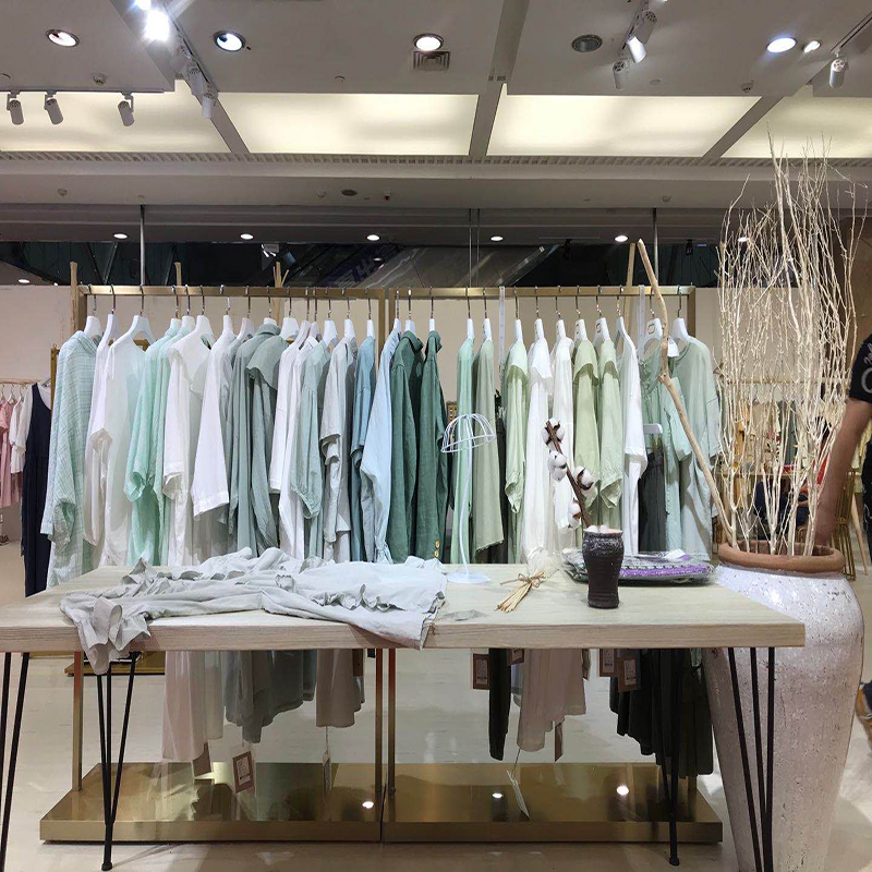 中国人女性の身に着けているヴェンセ「AI118オリジナルコットンリネンショップ」のオリジナルブランド、ファッショナブルで快適な、優先綿、リネン