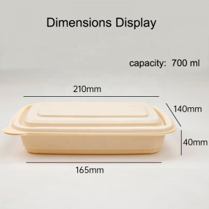 環境にやさしい包装ファーストフード包装箱生分解性コーンスターチ