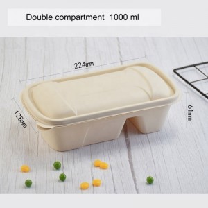 エコフレンドリーコーンスターチ食物包装箱分解可能な弁当箱