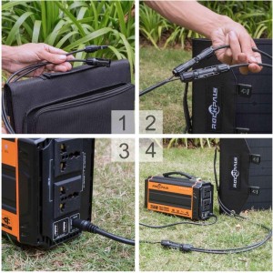 60 Wソーラー折りたたみバッグ