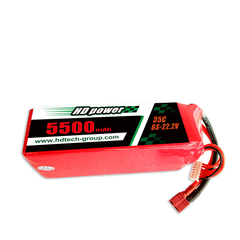 HD POWER 5500mAh 35C 6S22.2Vリポバッテリー