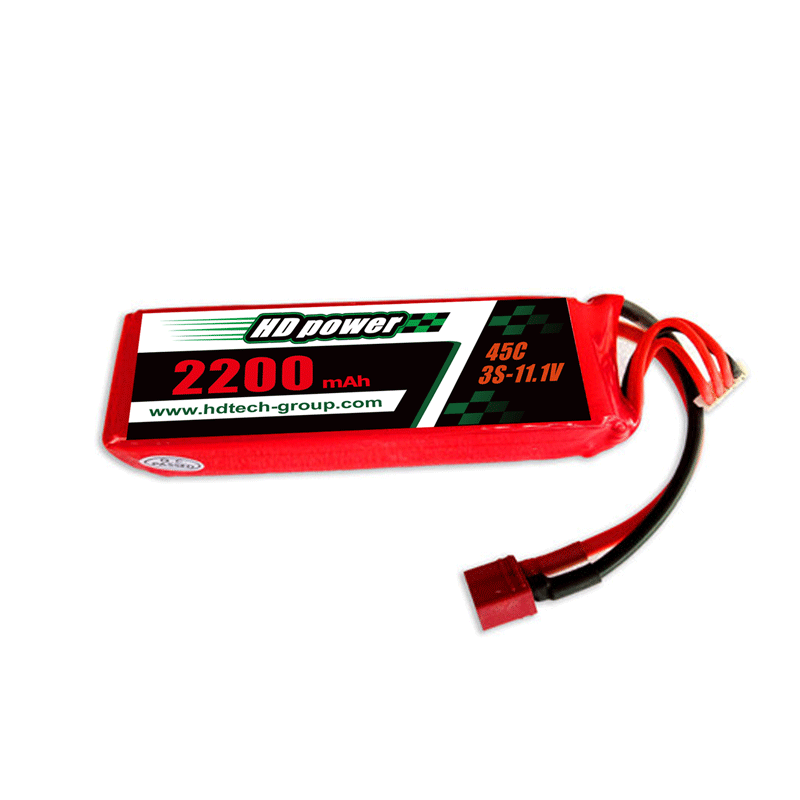 HD POWER 2200mAh 45C 3S11.1Vリポバッテリー