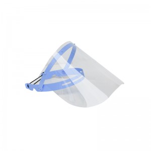 EN166アンチスプラッシュ取り外し可能なフェイスシールド安全フェイスシールド調整可能なフレーム付きプラスチックフェイスシールド