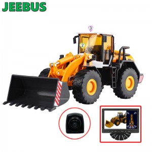 エンジニアリング機械車両レーダーパーキングセンサー検出監視システム2つの超音波センサーを備えたリバースカメラデジタルディスプレイ