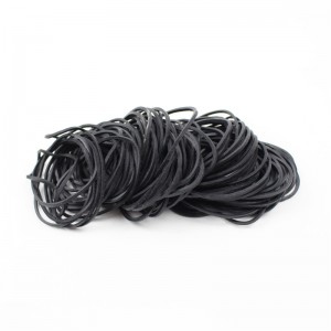 工場直販高弾性高弾力ブラックラバーバンド直径38mmのベジタブルストラップラバーリング