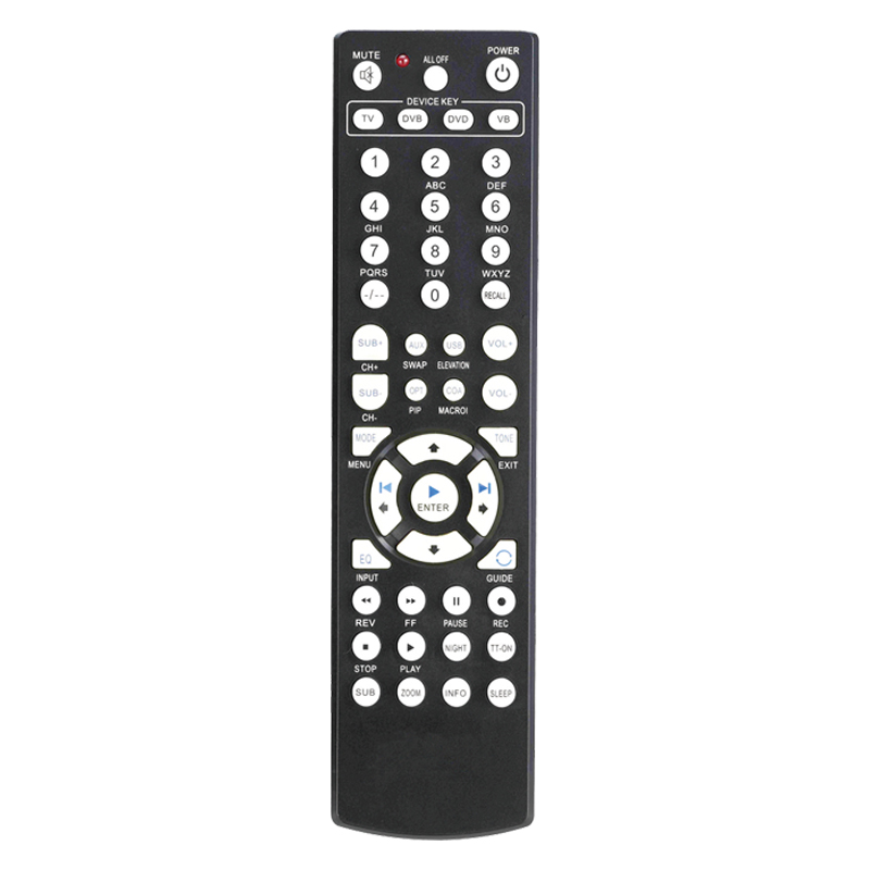 中国工場の品質保証ユニバーサルワイヤレスIR \/ RF \/ BLEリモコン4in 1 for TV \/ DVD \/ VB \/セットトップボックス