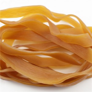 メーカーカスタム延長および幅広の輪ゴム黄色の透明な高弾性特大の輪ゴムを壊しにくい