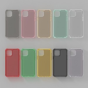 iphone 12ケース用、ホットサル2mm耐衝撃アーマー透明クリアtpu電話ケースiphone se to 11 12 pro max2020ケースソフト