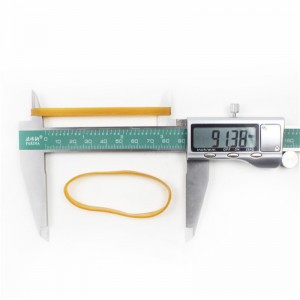 メーカーカスタマイズされた幅広の黄色の透明な高温耐性のシフトしない工業用輪ゴム