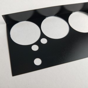 203 * 109 * 0.25mmブラックPC絶縁シート、耐熱性、絶縁シートの曲げが簡単