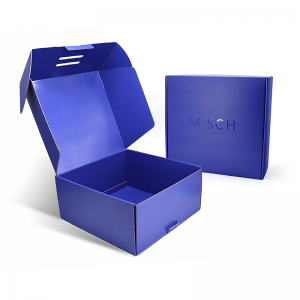 無料サンプルカスタムロゴピンク色の色化粧段の波形メールの配送ボックス